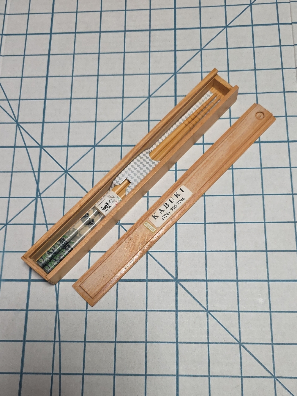 Kabuki Bamboo Chopsticks Set - Natural Wood